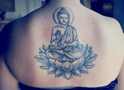 Die Gelassenheit unserer erhabenen temporären Buddha-Tattoos