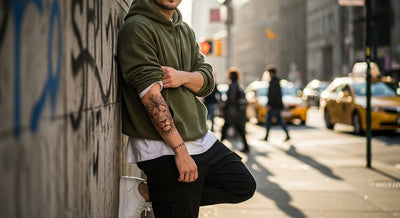 Temporäre Männertattoos: die stilvollsten Inspirationen