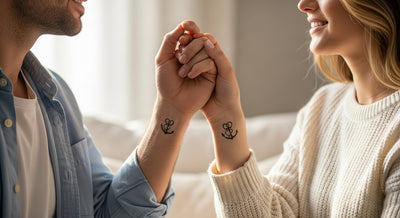 Temporary Tattoos für Paare: 20 süße Ideen, um eure Liebe zu feiern