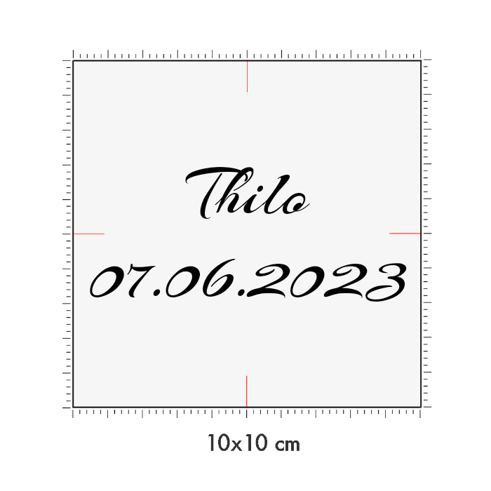 10 x 10 cm