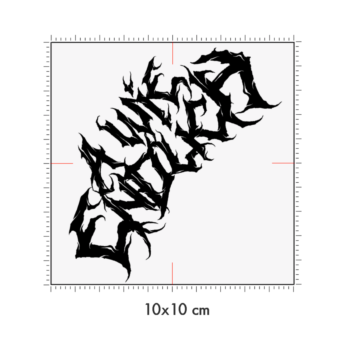 10 x 10 cm