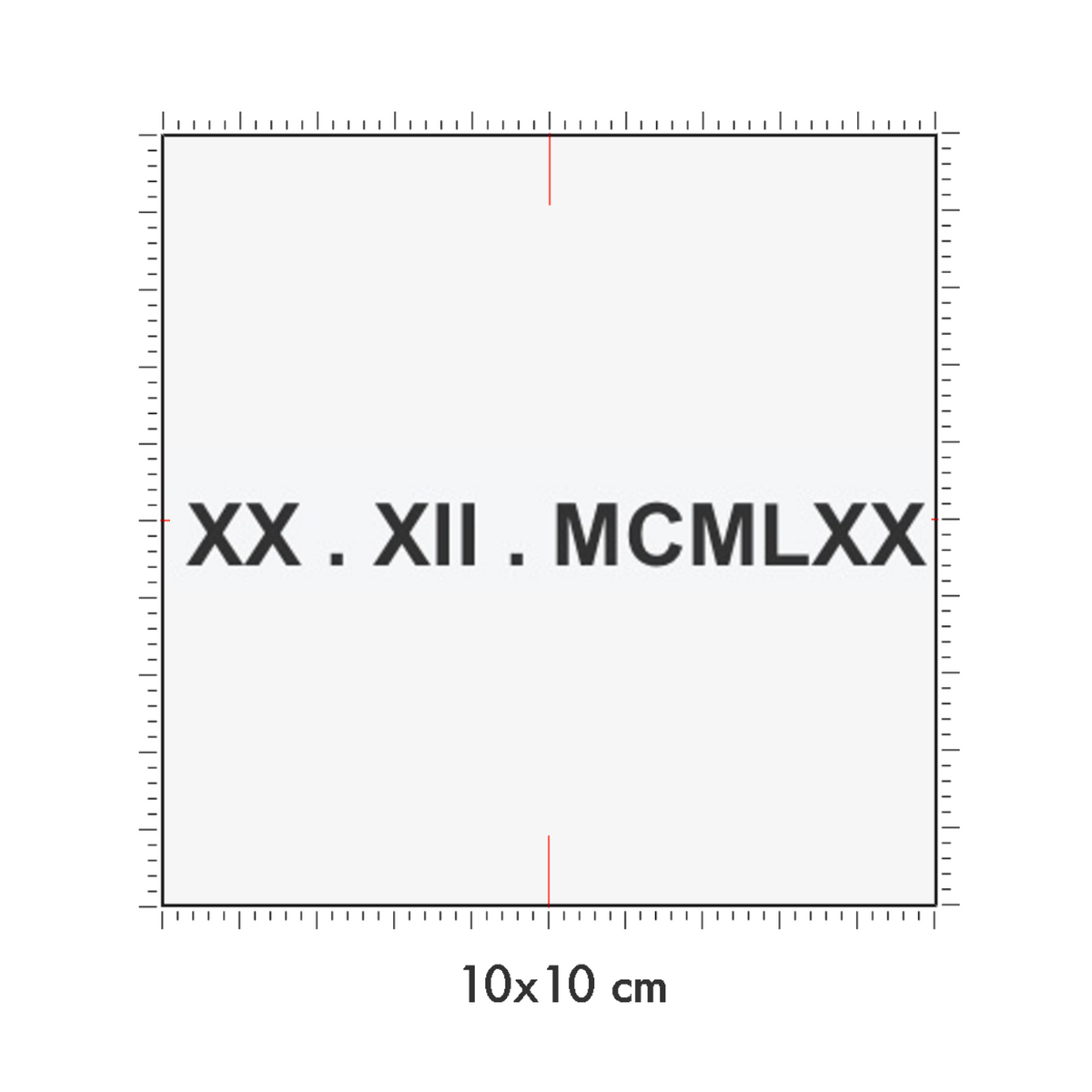 10 x 10 cm