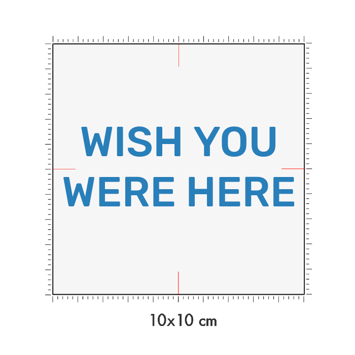 10 x 10 cm