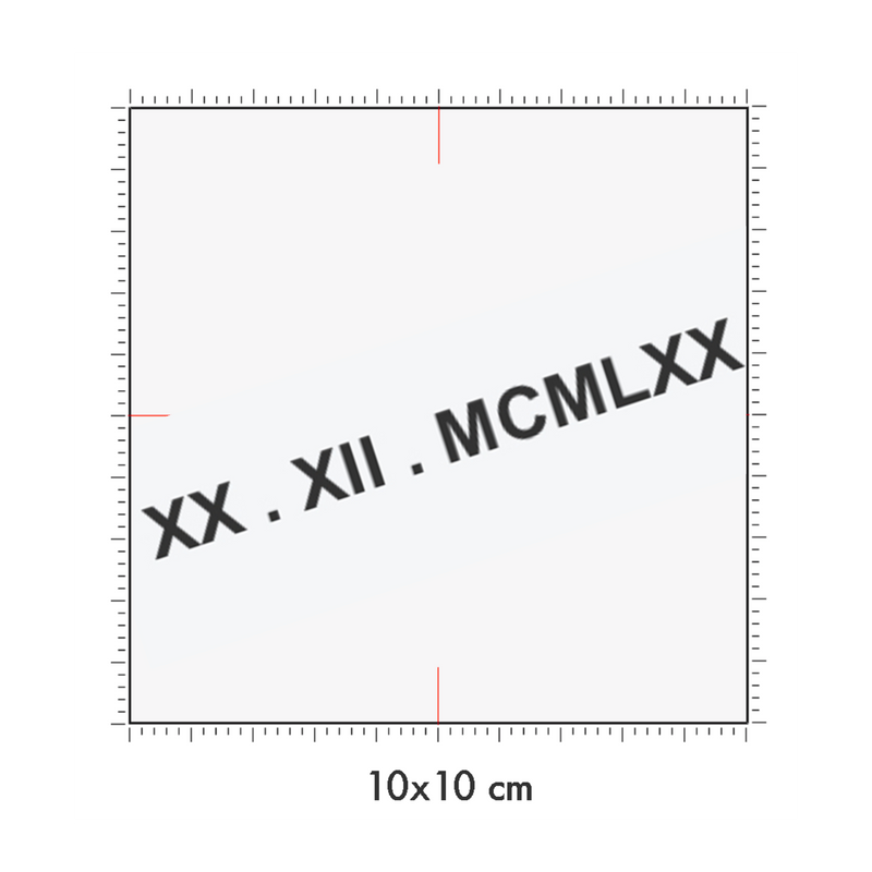 10 x 10 cm