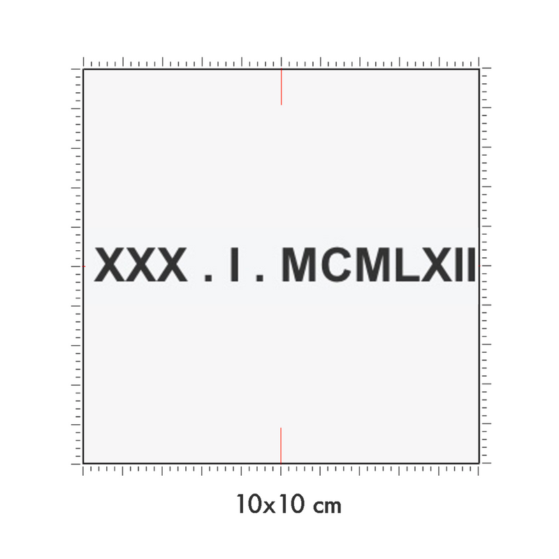 10 x 10 cm