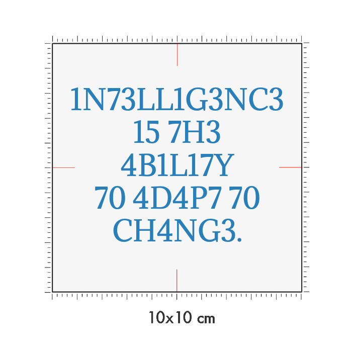 10 x 10 cm
