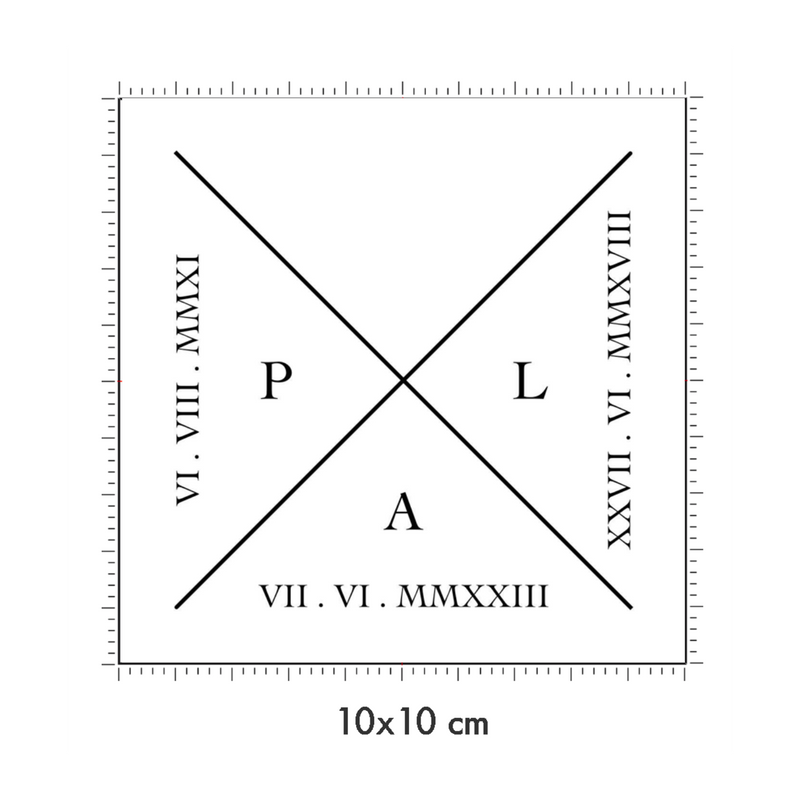 10 x 10 cm