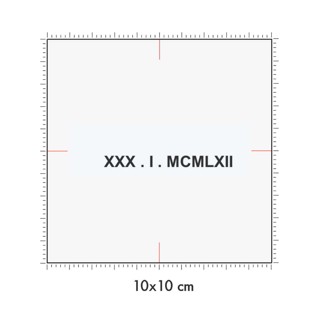 10 x 10 cm