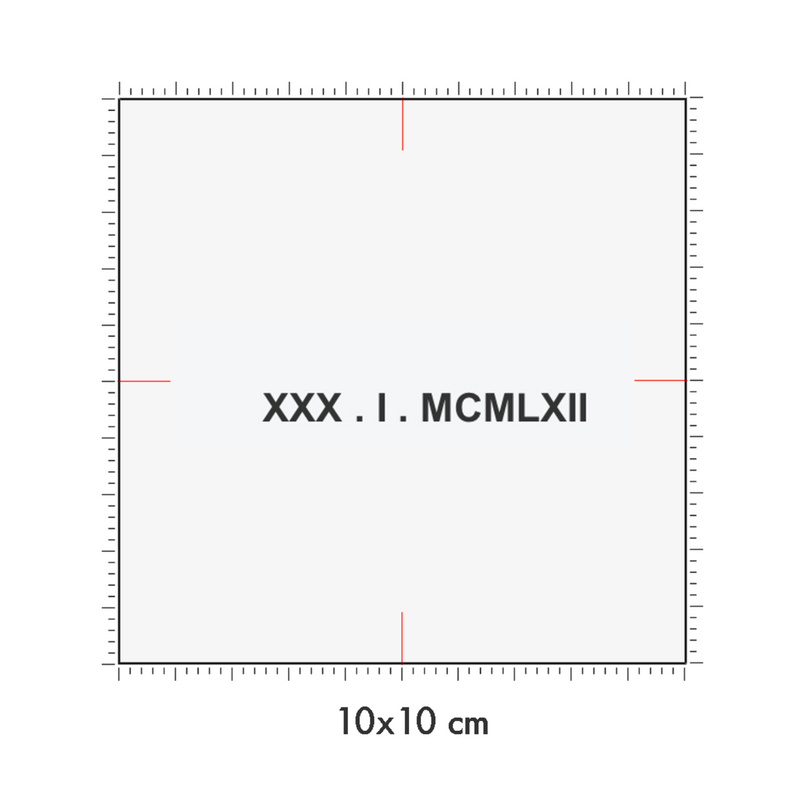 10 x 10 cm