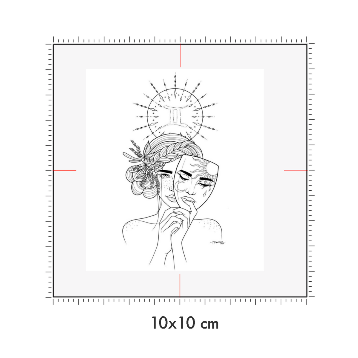 10 x 10 cm