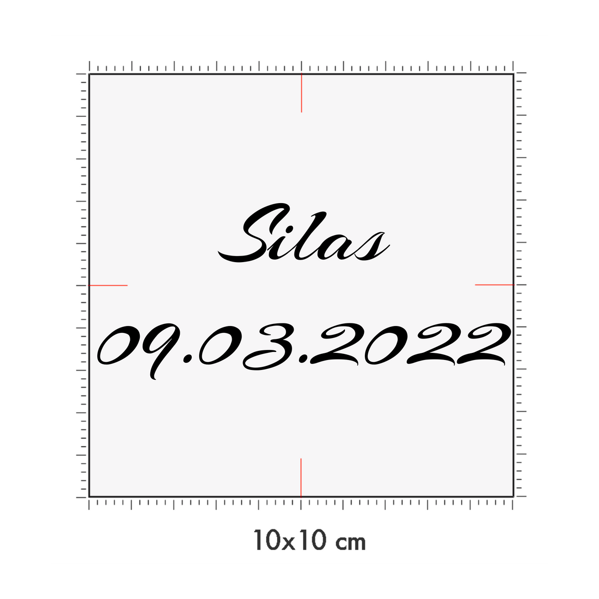 10 x 10 cm