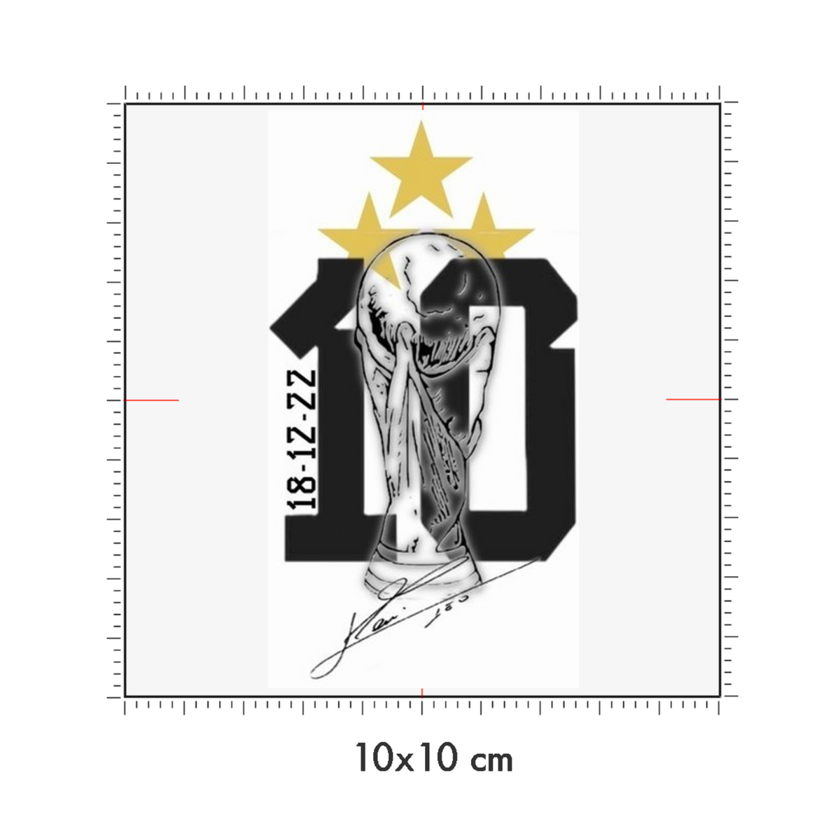 10 x 10 cm