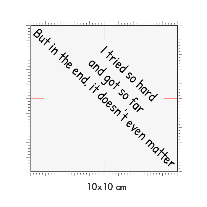 10 x 10 cm