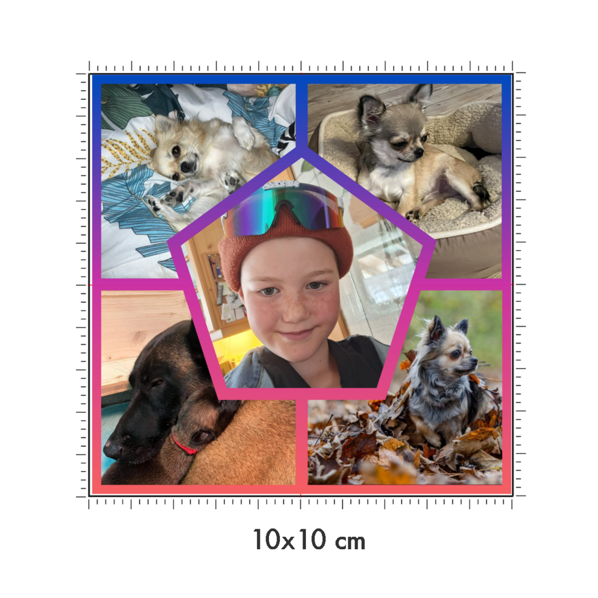 10 x 10 cm