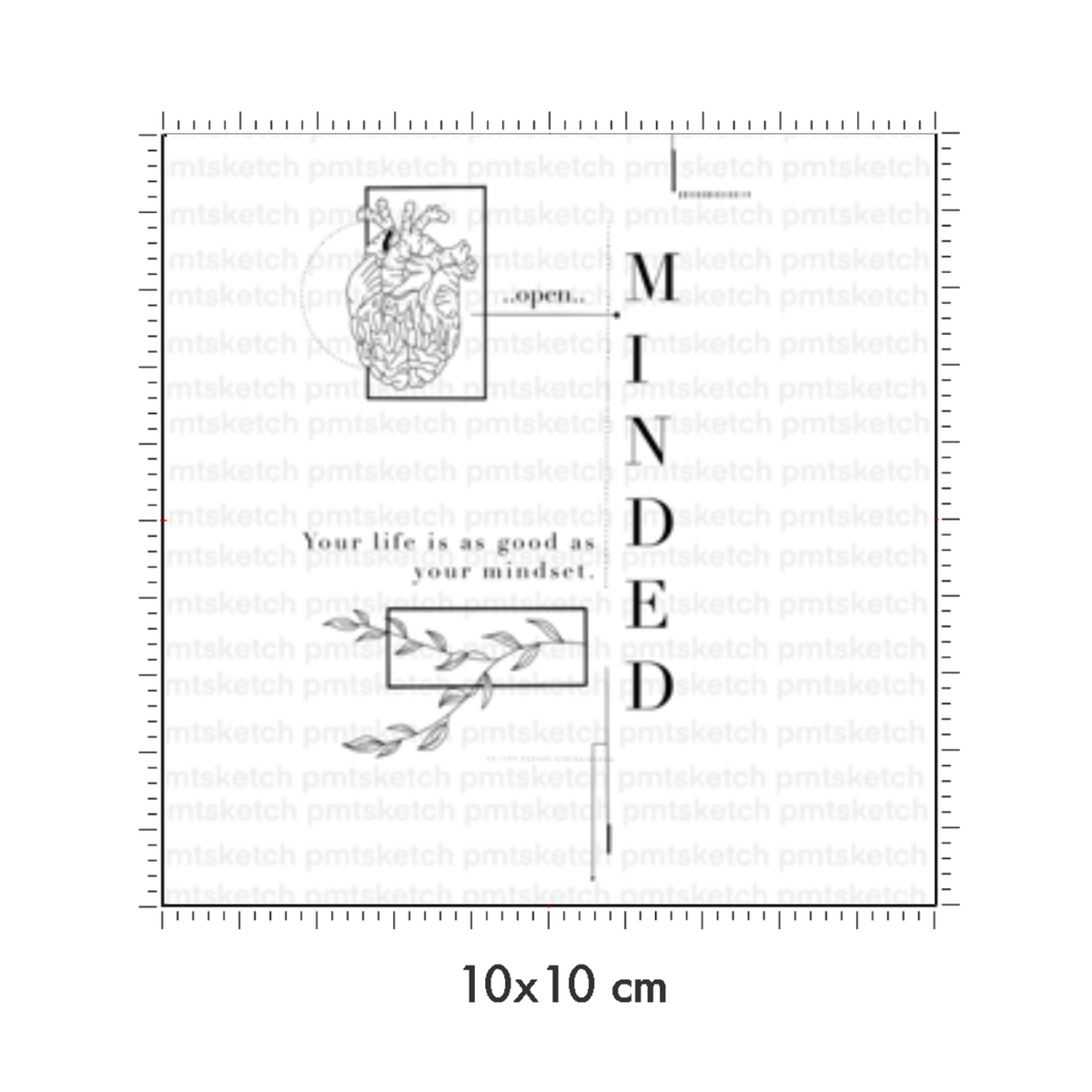 10 x 10 cm