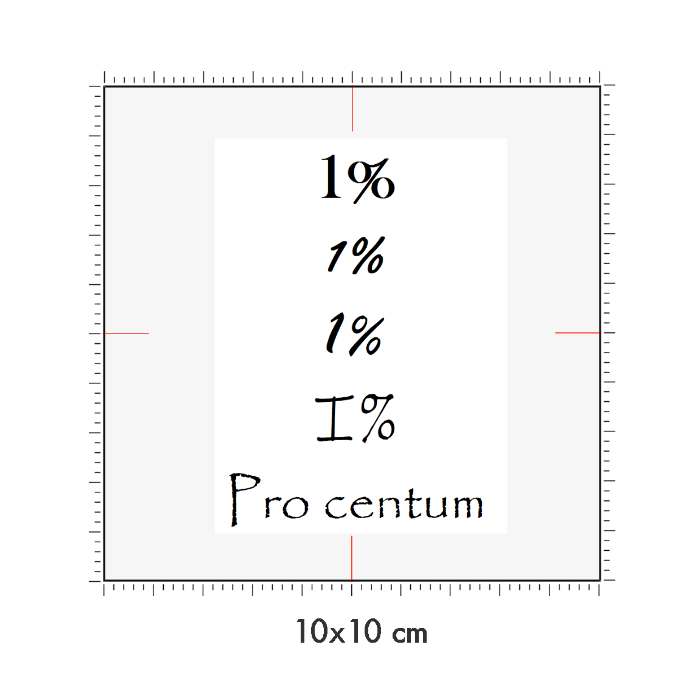 10 x 10 cm