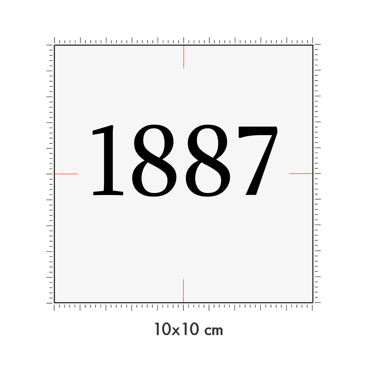 10 x 10 cm