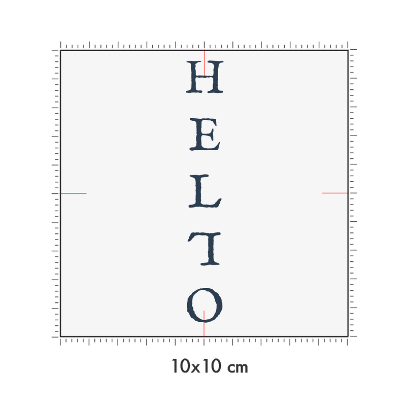 10 x 10 cm