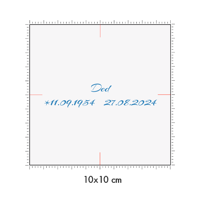 10 x 10 cm