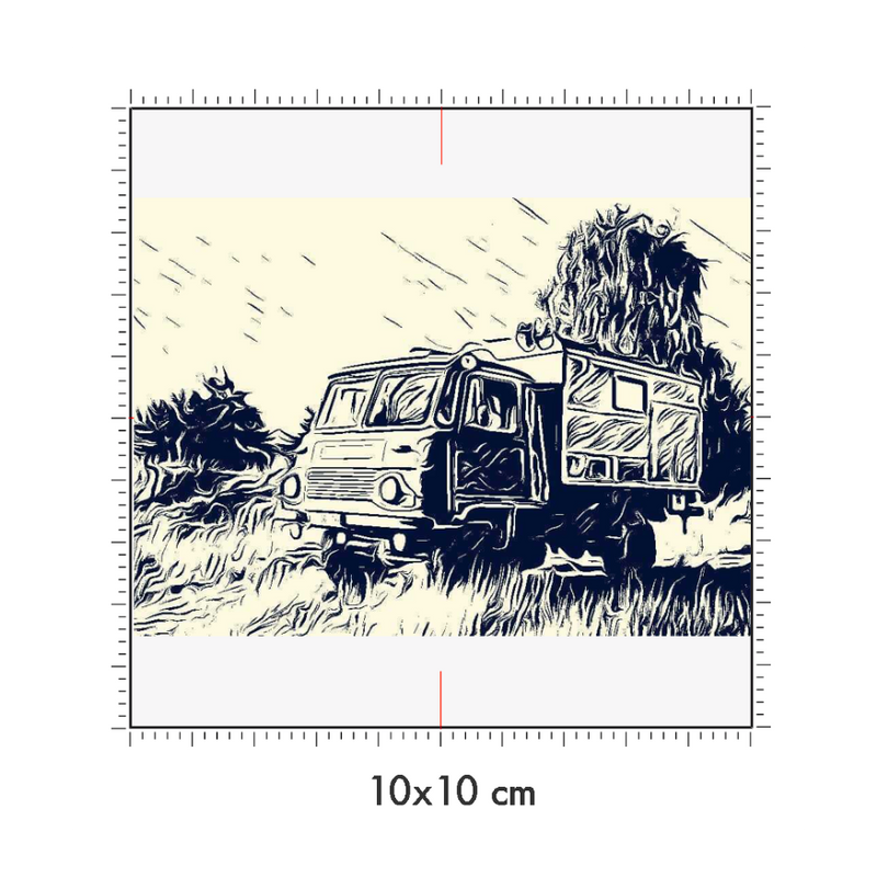 10 x 10 cm