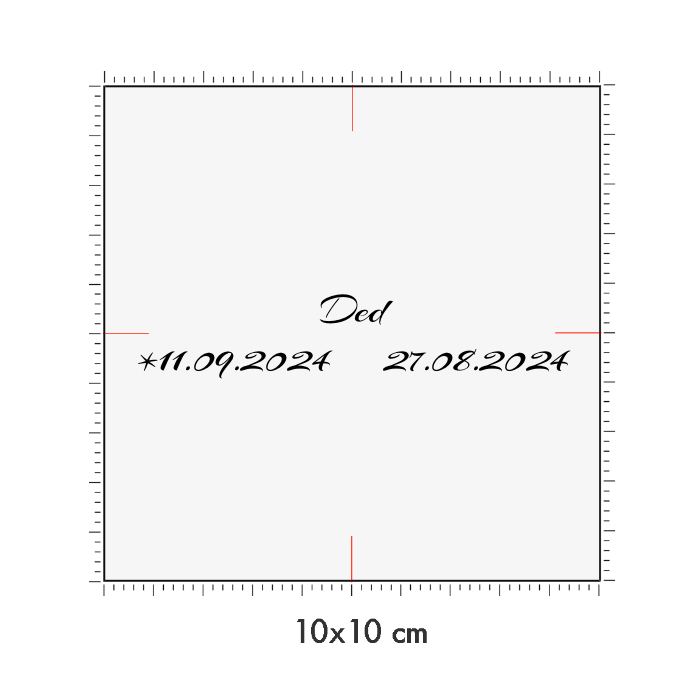 10 x 10 cm