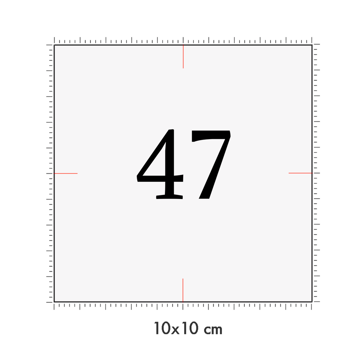 10 x 10 cm