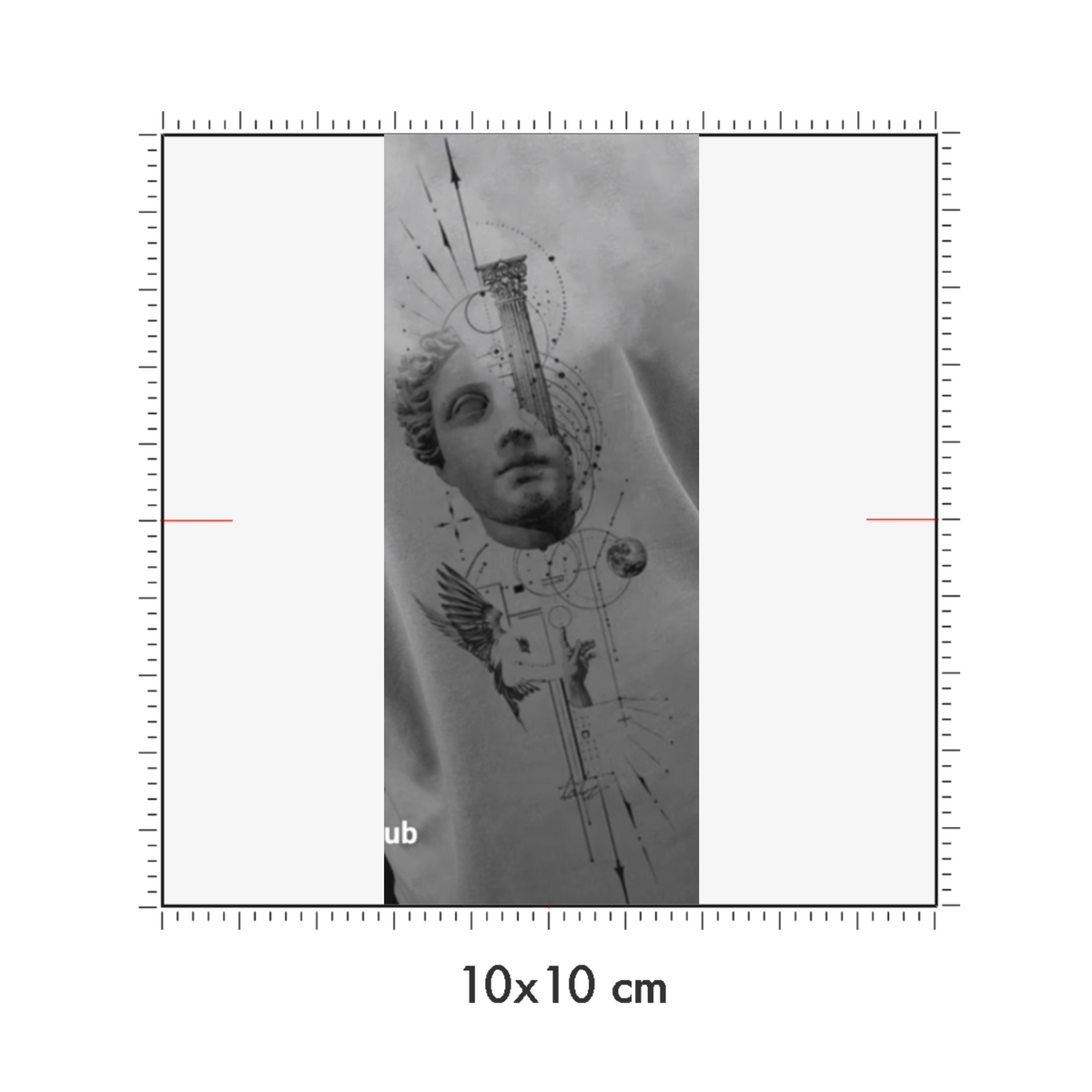 10 x 10 cm