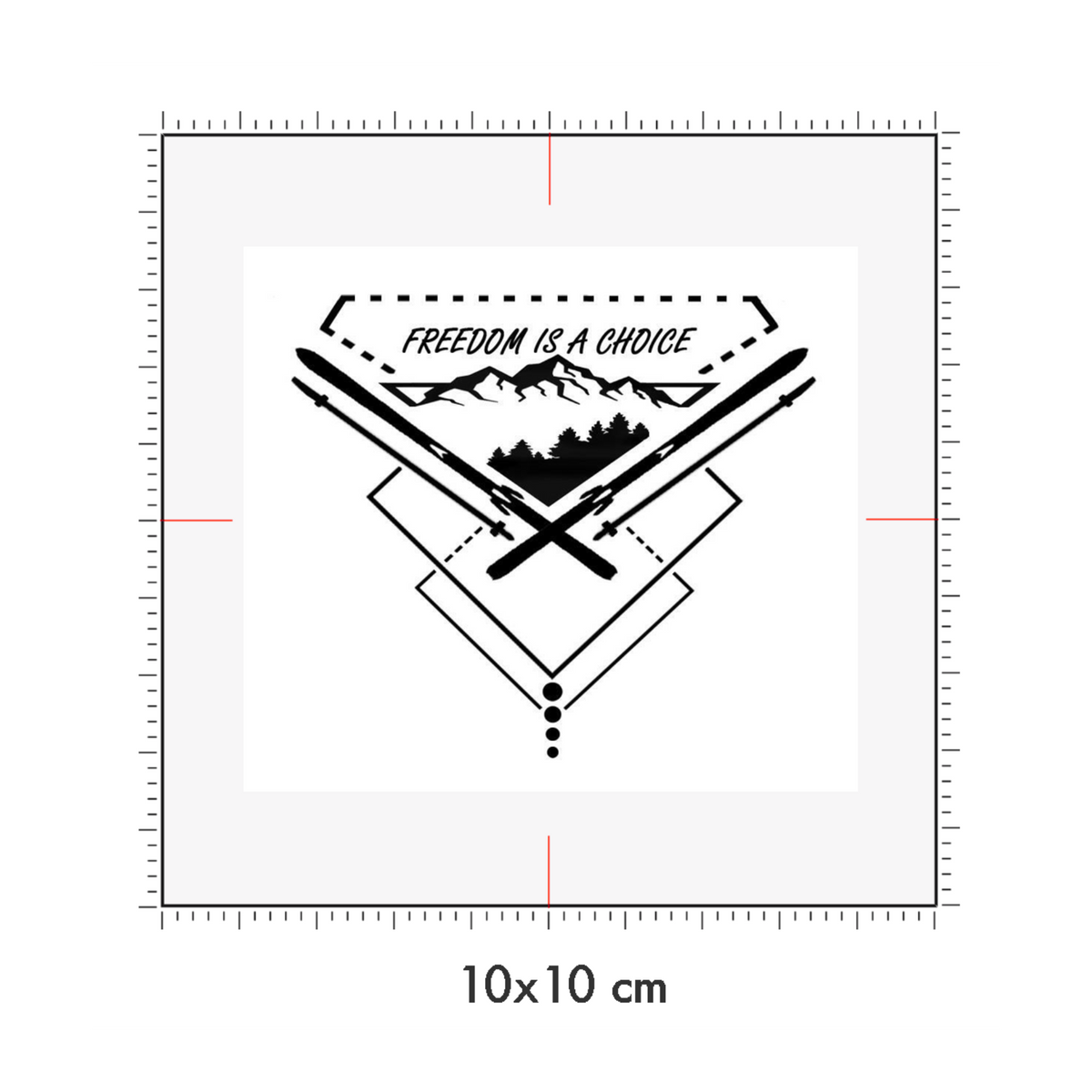 10 x 10 cm
