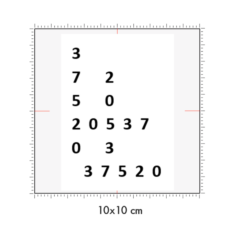 10 x 10 cm