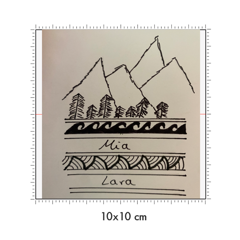 10 x 10 cm