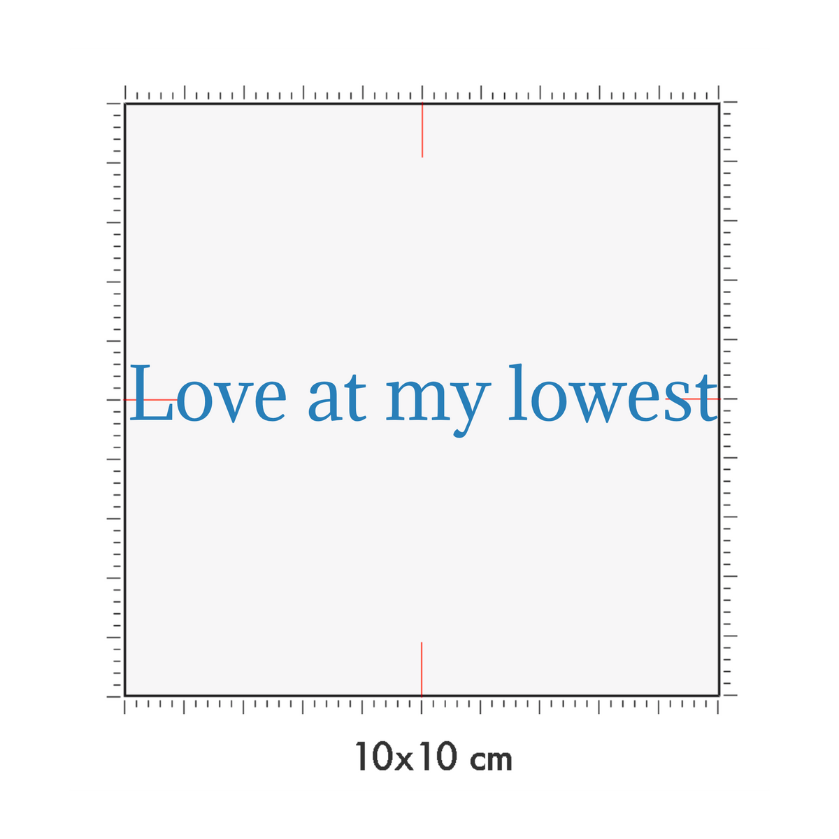 10 x 10 cm