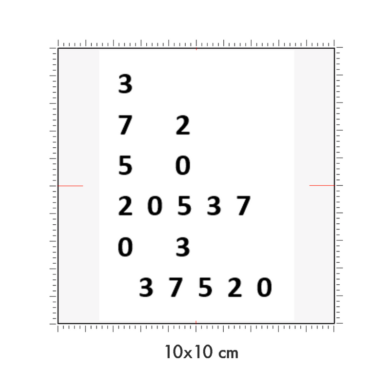 10 x 10 cm