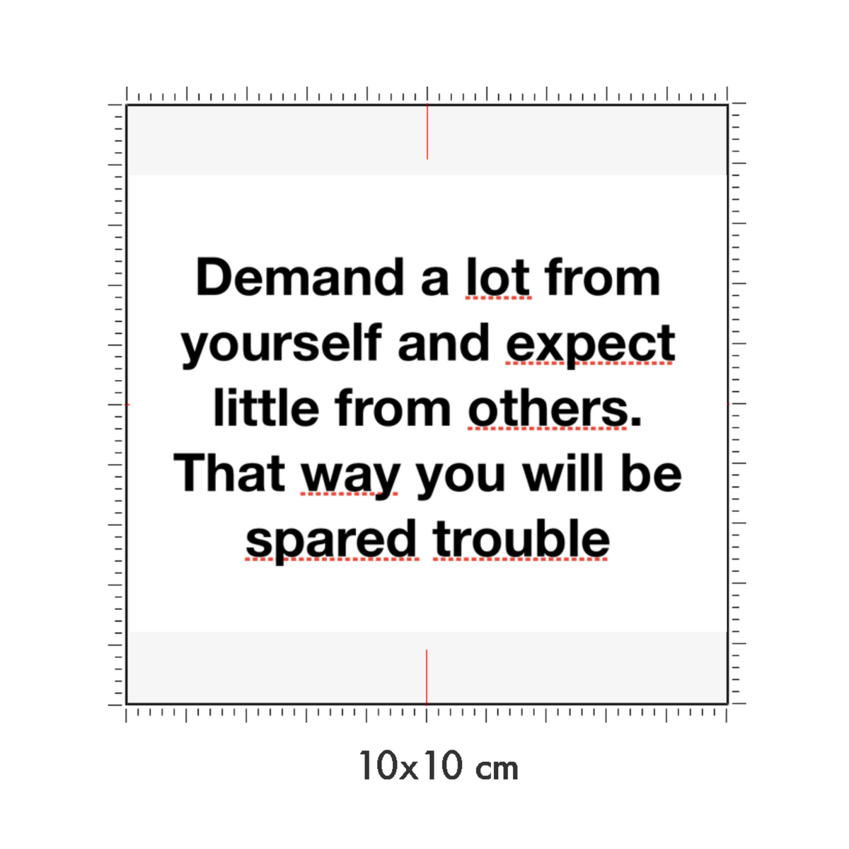 10 x 10 cm
