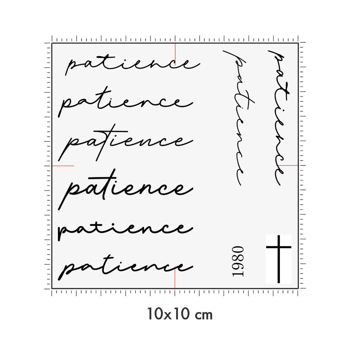 10 x 10 cm