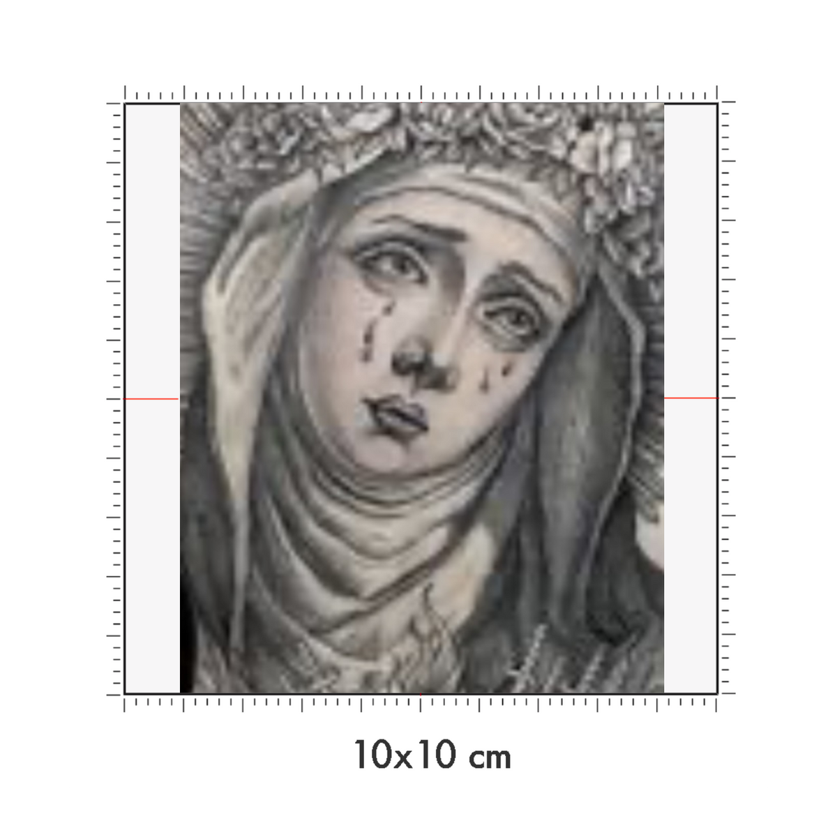 10 x 10 cm