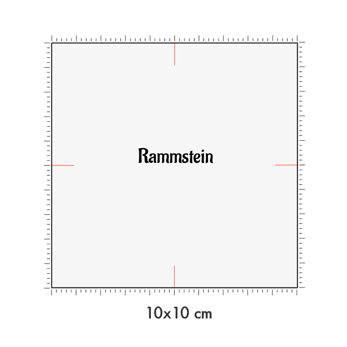 10 x 10 cm