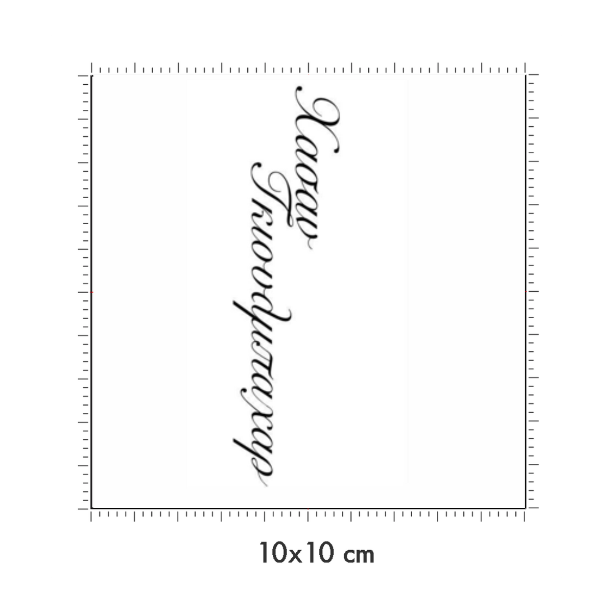 10 x 10 cm