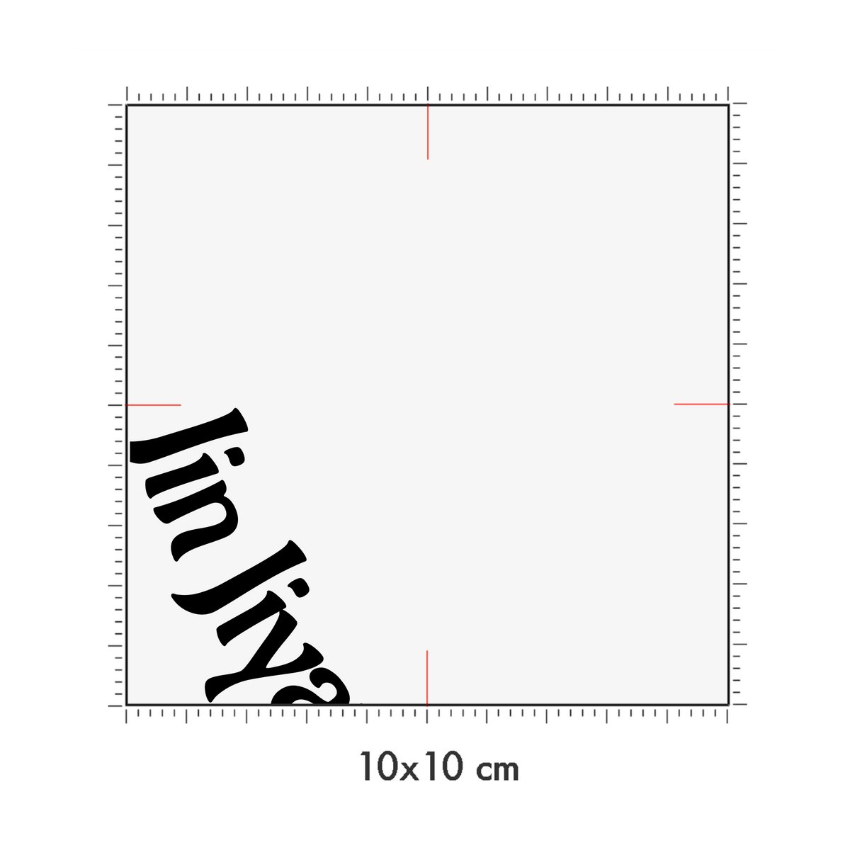 10 x 10 cm
