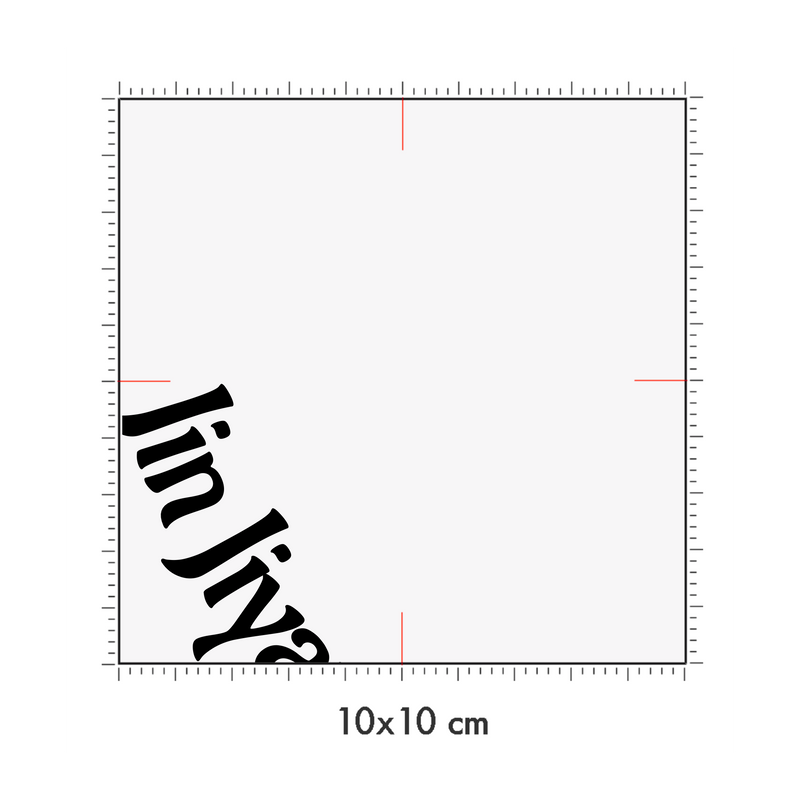 10 x 10 cm