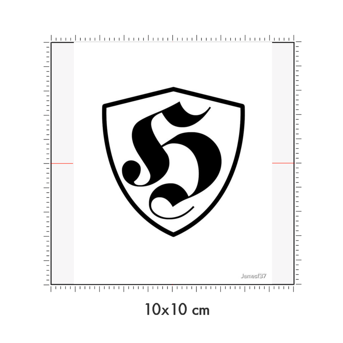 10 x 10 cm