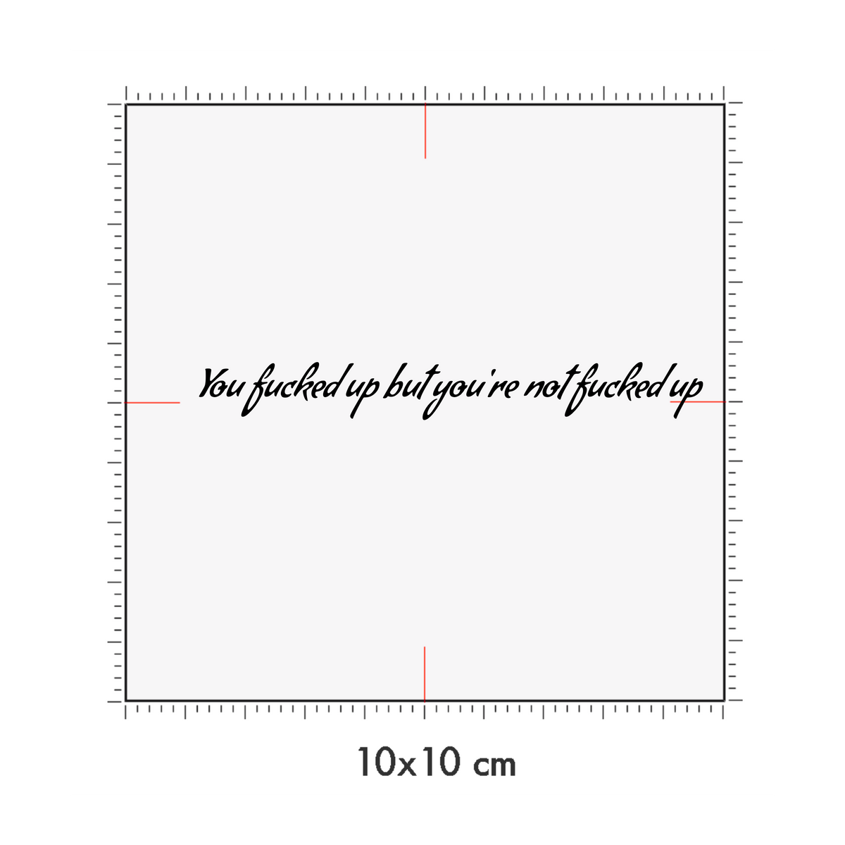 10 x 10 cm