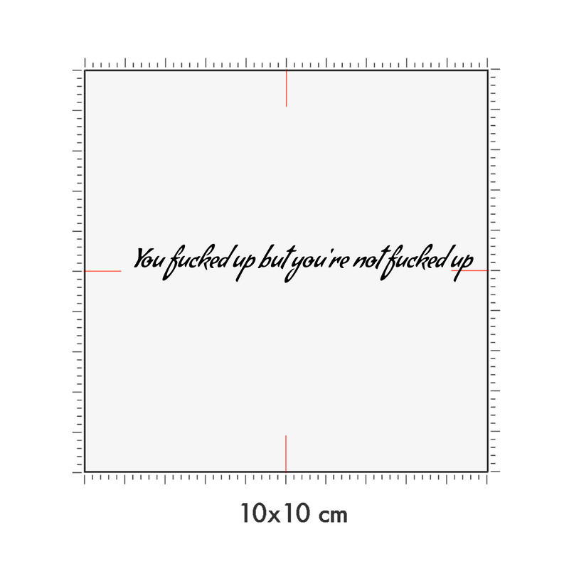 10 x 10 cm