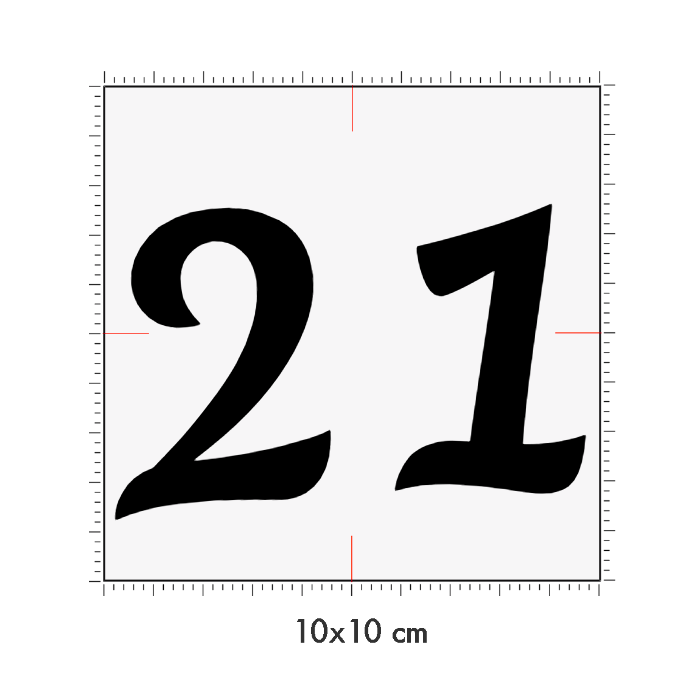 10 x 10 cm