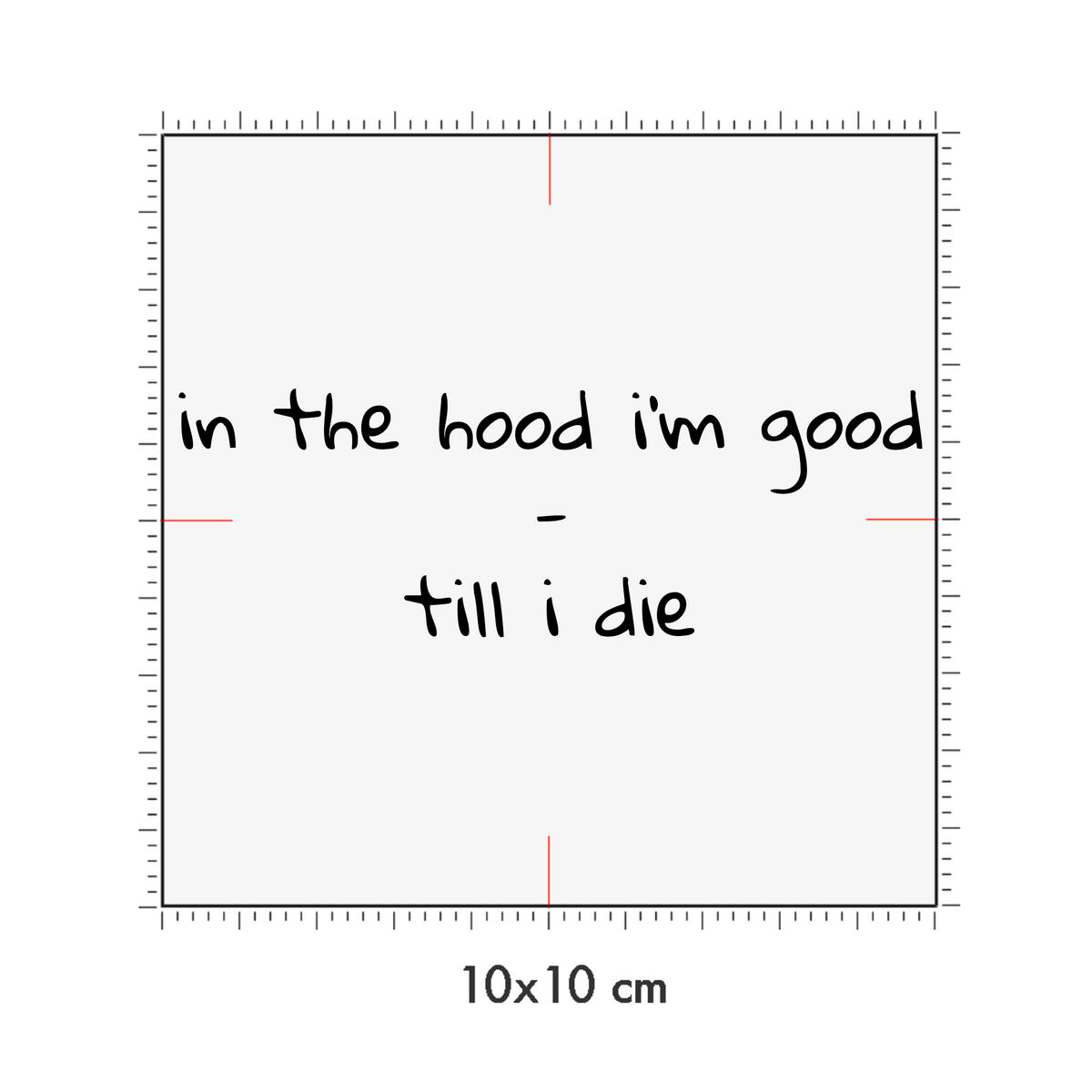 10 x 10 cm