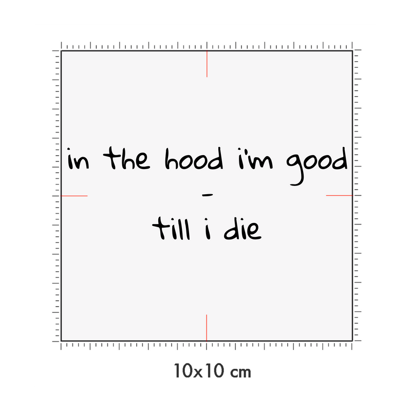 10 x 10 cm