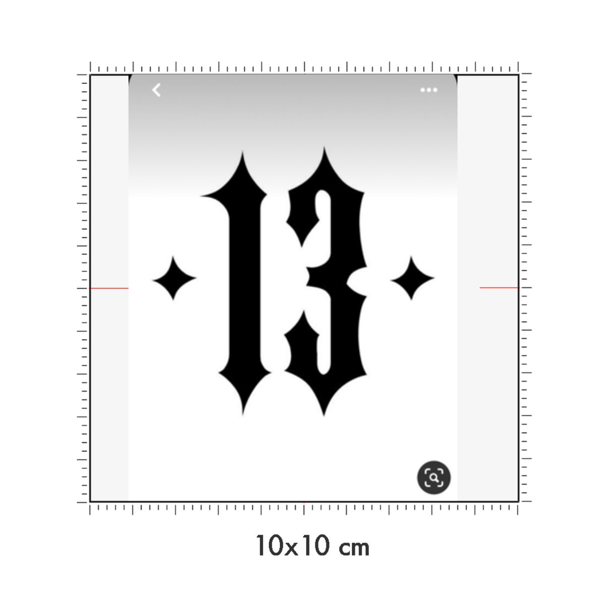 10 x 10 cm