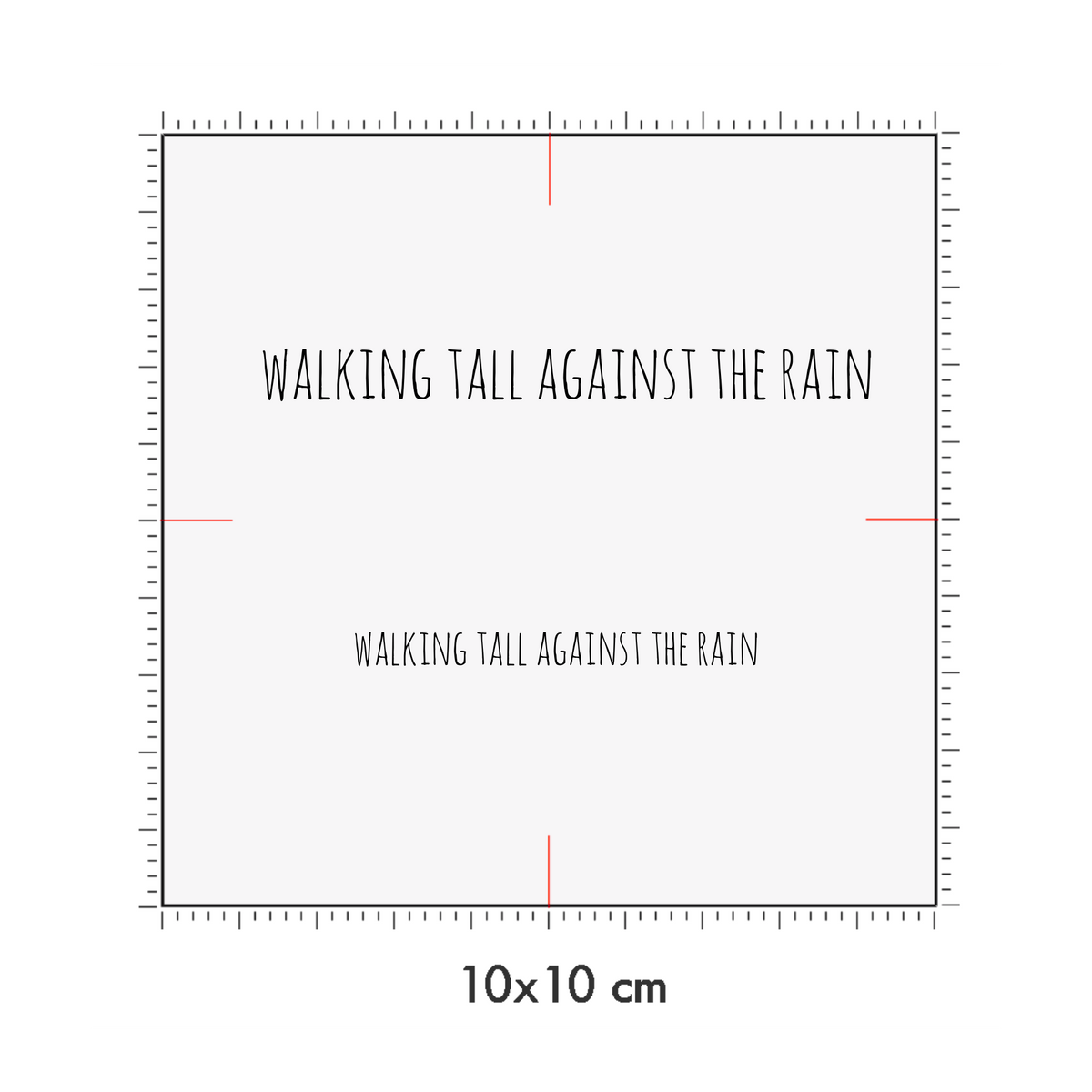 10 x 10 cm