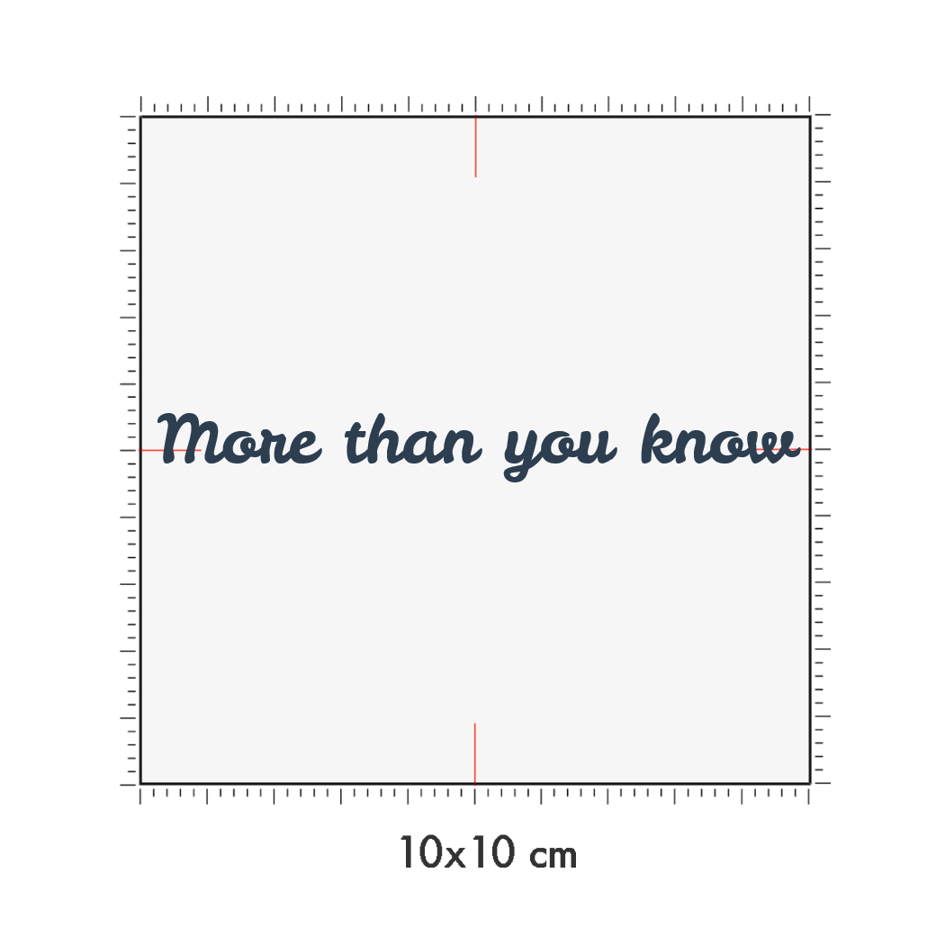 10 x 10 cm