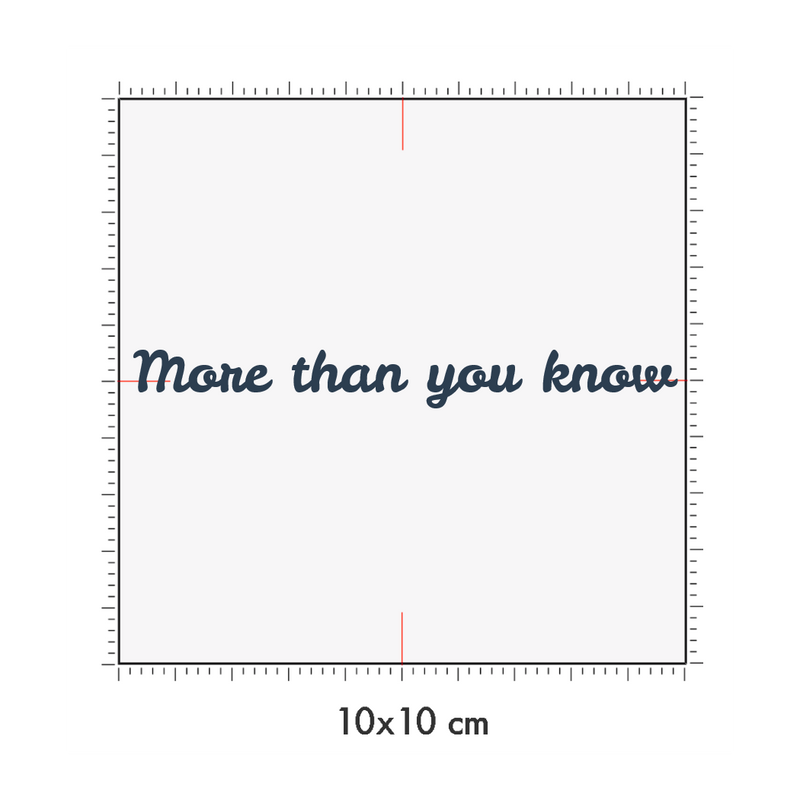 10 x 10 cm