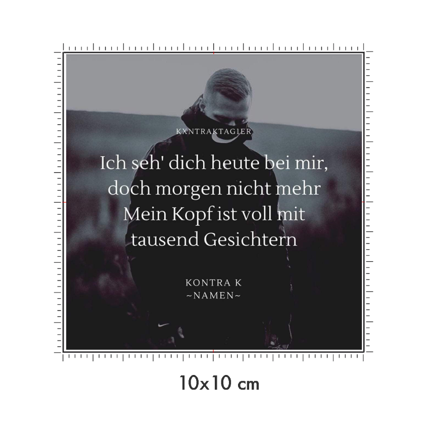 10 x 10 cm